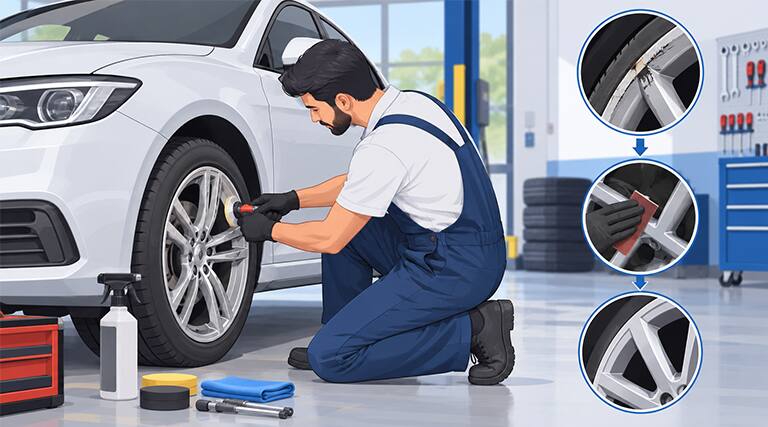 How to Repair Car Wheel Rims?