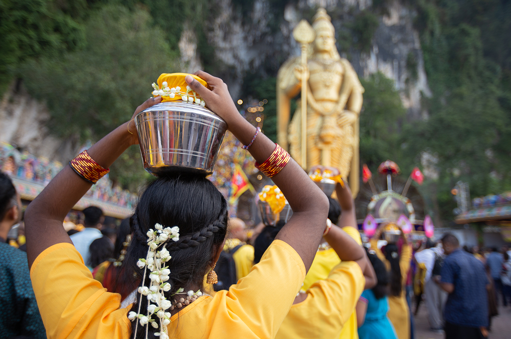 Hindu Devotees Thaipusam Festival Malaysia