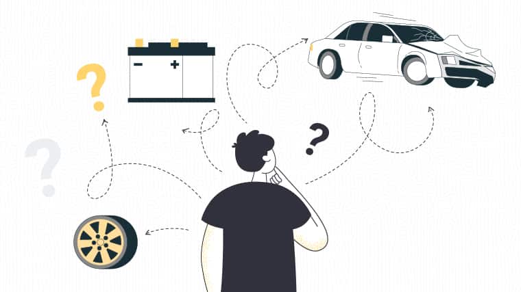 Are Tyres, Battery, and Broken Parts Covered by Car Insurance?