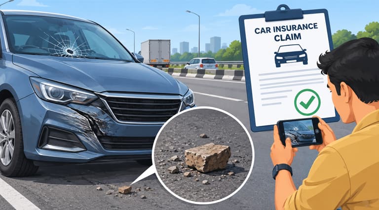 Can You Claim Car Insurance for Damage Caused by Road Debris?