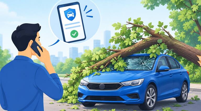 Can You Raise a Car Insurance Claim If a Tree Falls on Your Car?