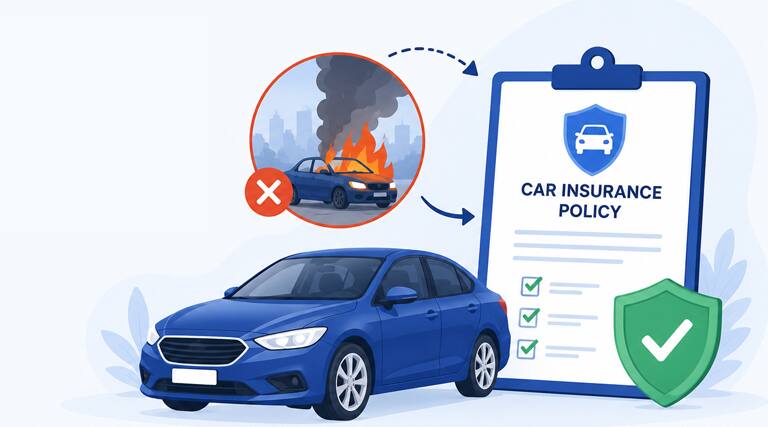 Does Your Car Insurance Policy Cover Fire Damage?