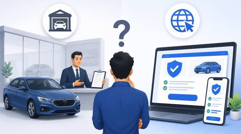 Should You Buy New Car Insurance From the Dealer or Online?