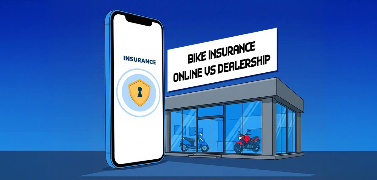 Buying Bike Insurance Online vs Dealership