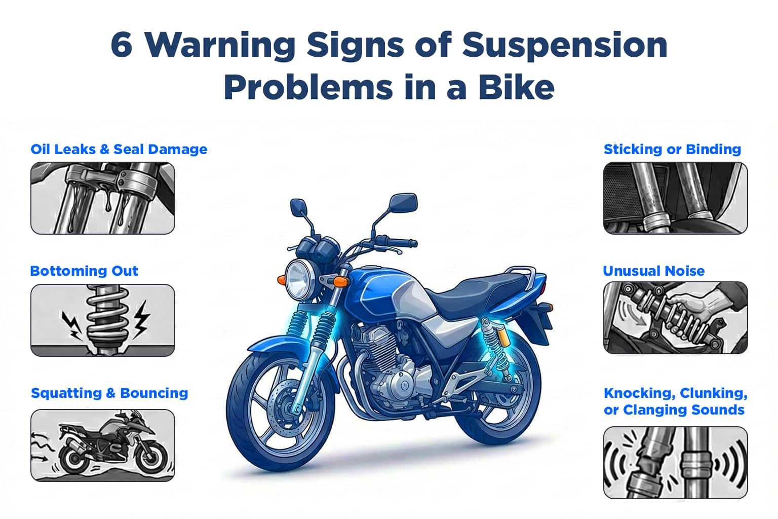 6 Warning Signs of Suspension Problems in a Bike