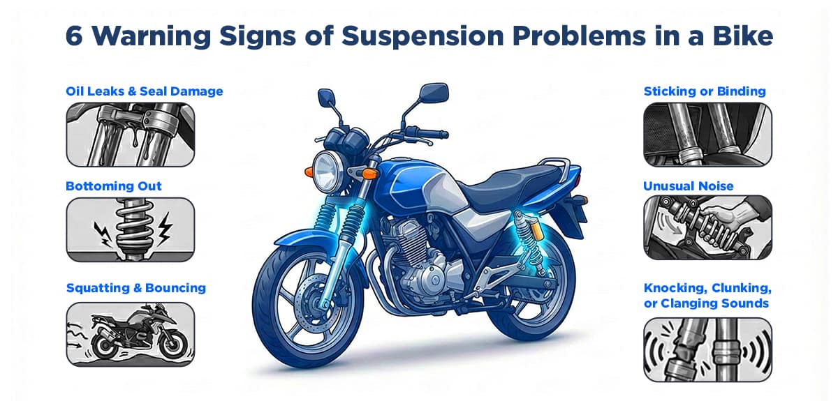 6 Warning Signs of Suspension Problems in a Bike