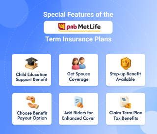 Features of PNB Metlife Term Plans