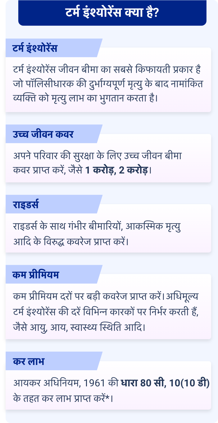 टर्म इंश्योरेंस क्या है?
