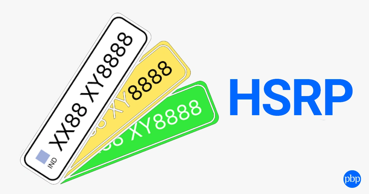 hsrp number plate
