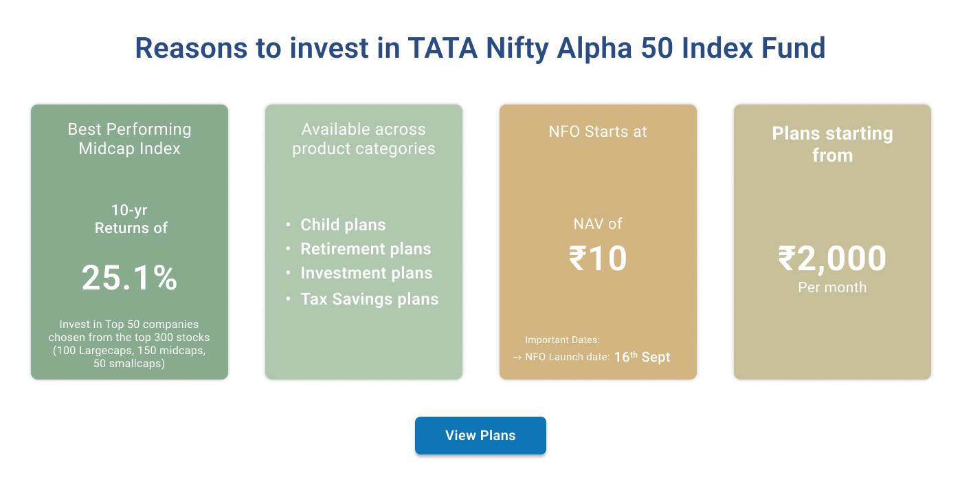 Reason To Invest Tata Nifty Alpha Fifty