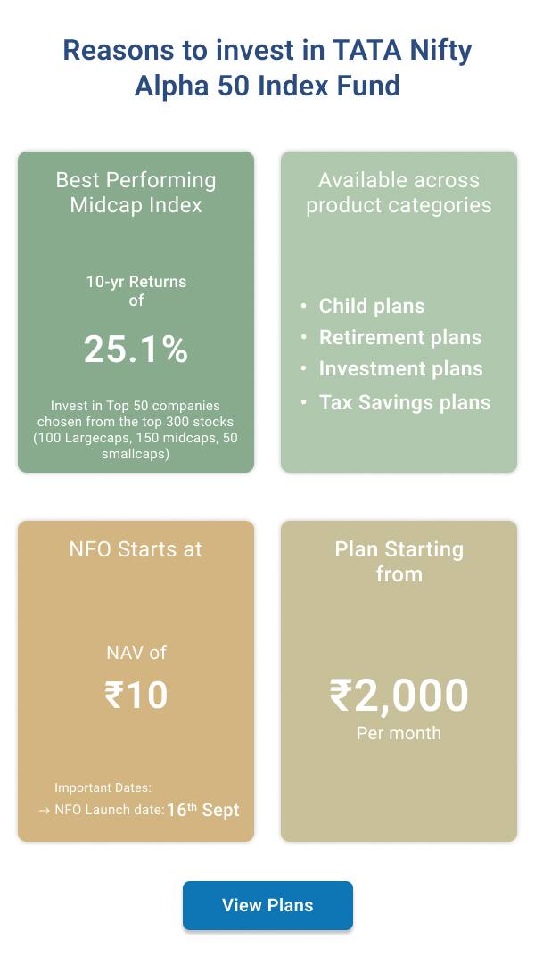 Reason To Invest Tata Nifty Alpha Fifty